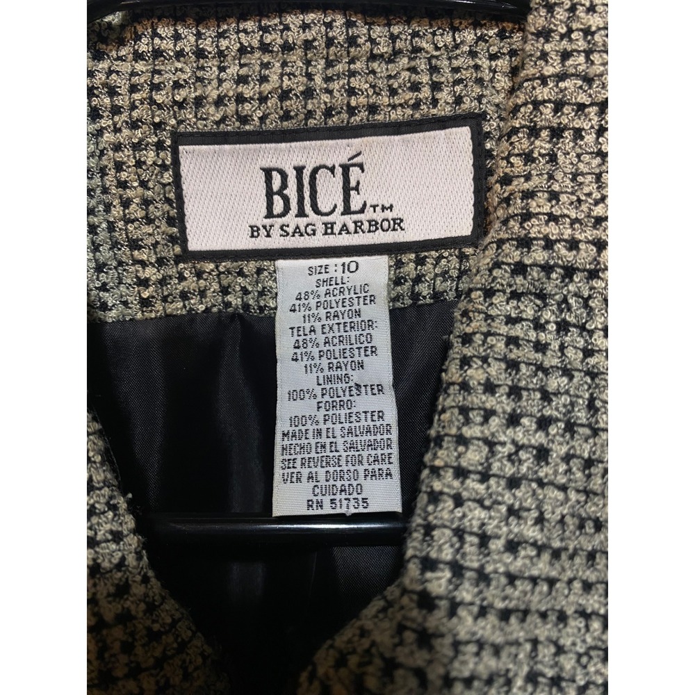 BICÉ by Sag Harbor Womens Skirt Suit Jacket Blazer Pencil Skirt Size 10 Vintage - Picture 3 of 16
